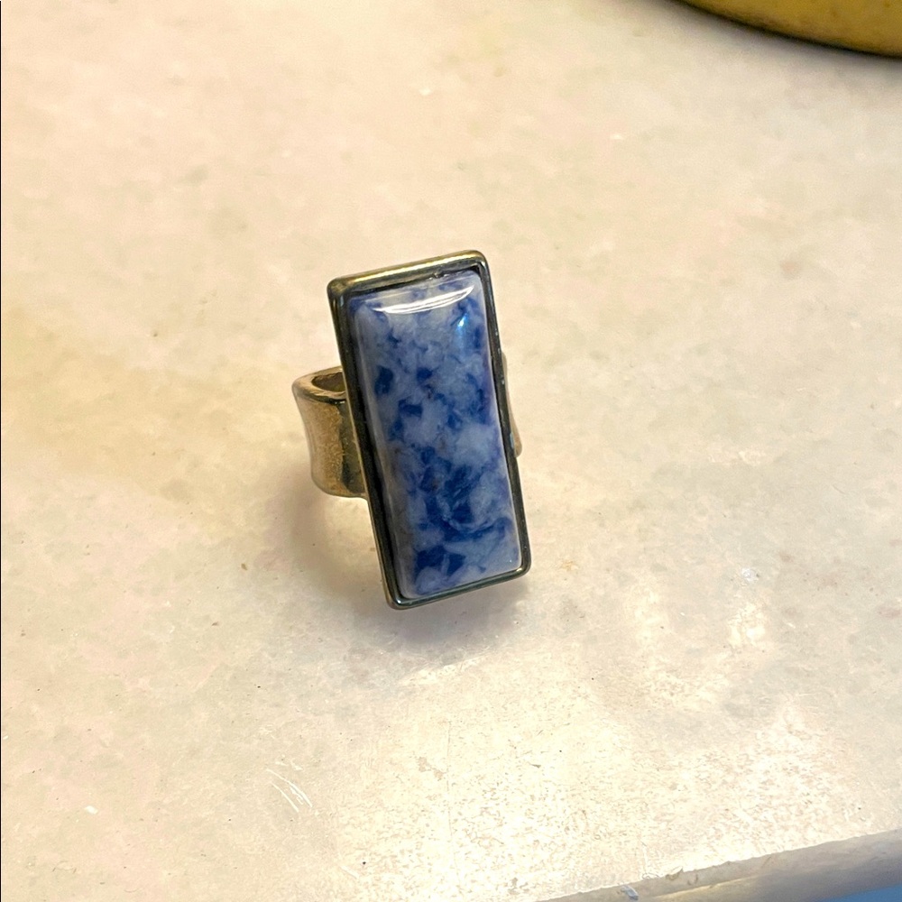 Elegant Blue Stone Ring